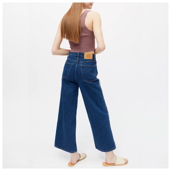 BDG Patchwork high rise, wide leg, denim jeans - Picture 10 of 13